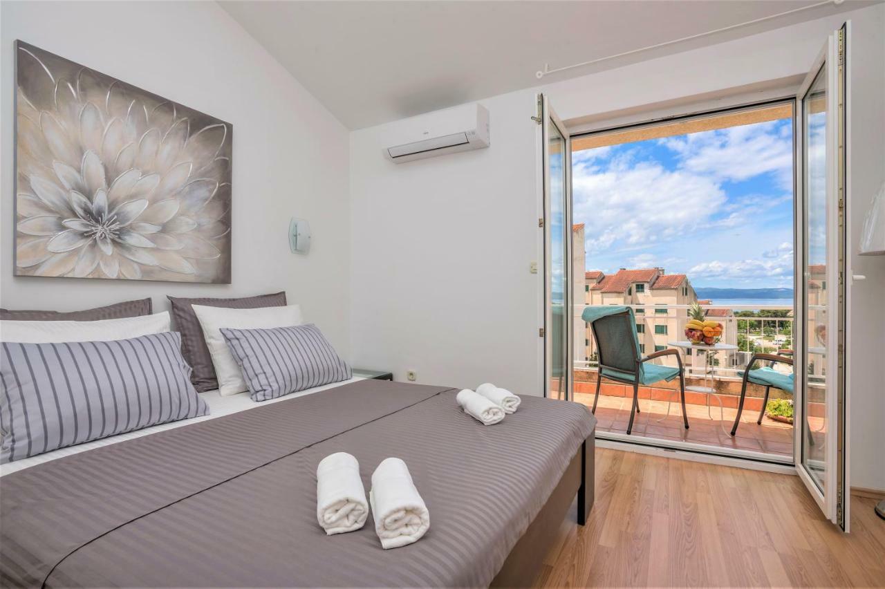 Andor - Lux, Two Beautiful Terraces With Sea & Sunset View Apartment Makarska Bagian luar foto